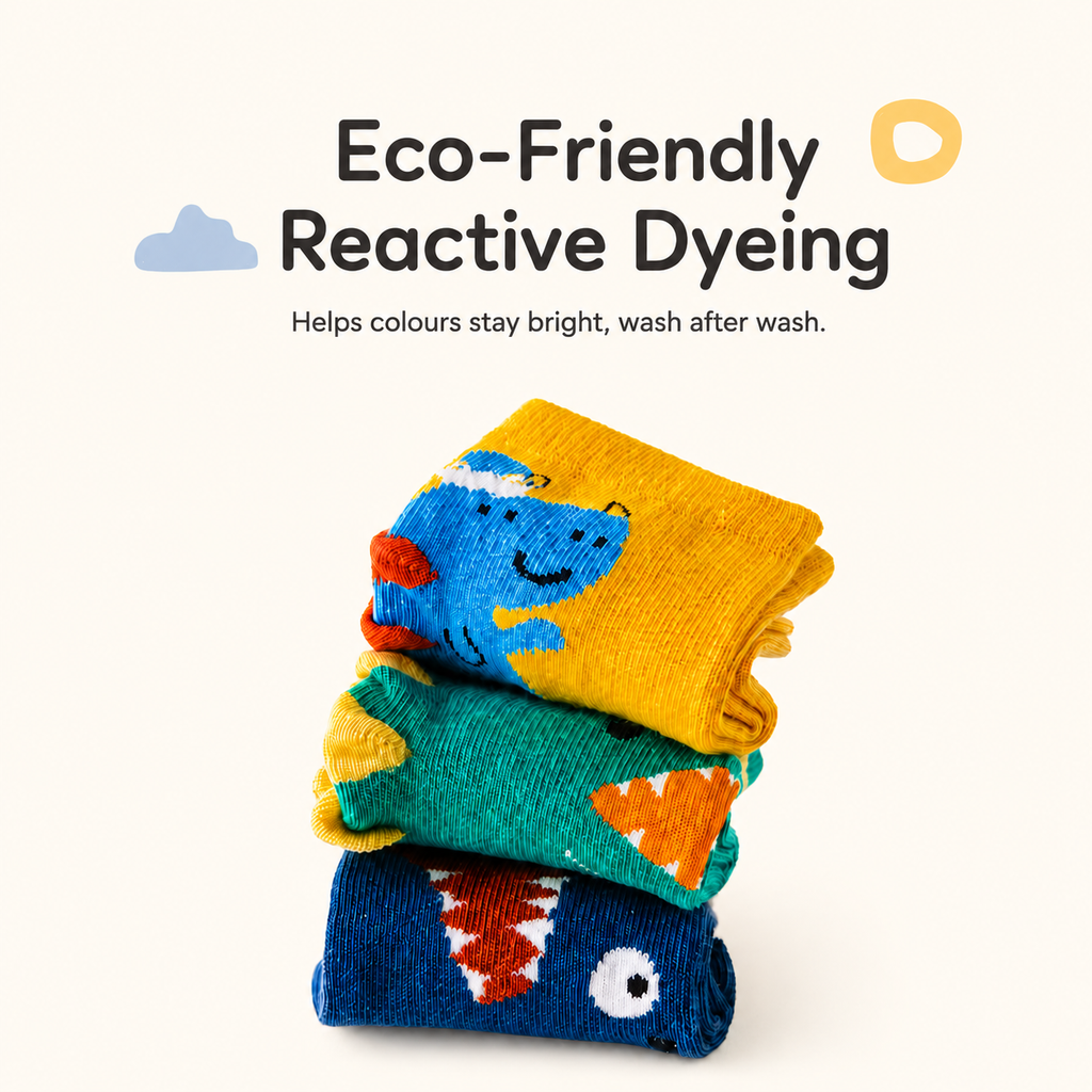 Ollaby Little Dino Crew Socks 5-Pack